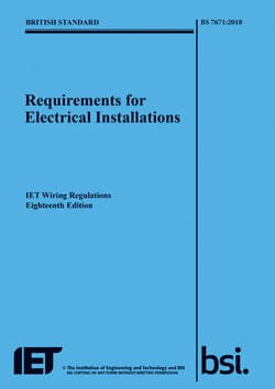 IET Wiring Regulations – BS7671 18th Edition (2018) Book